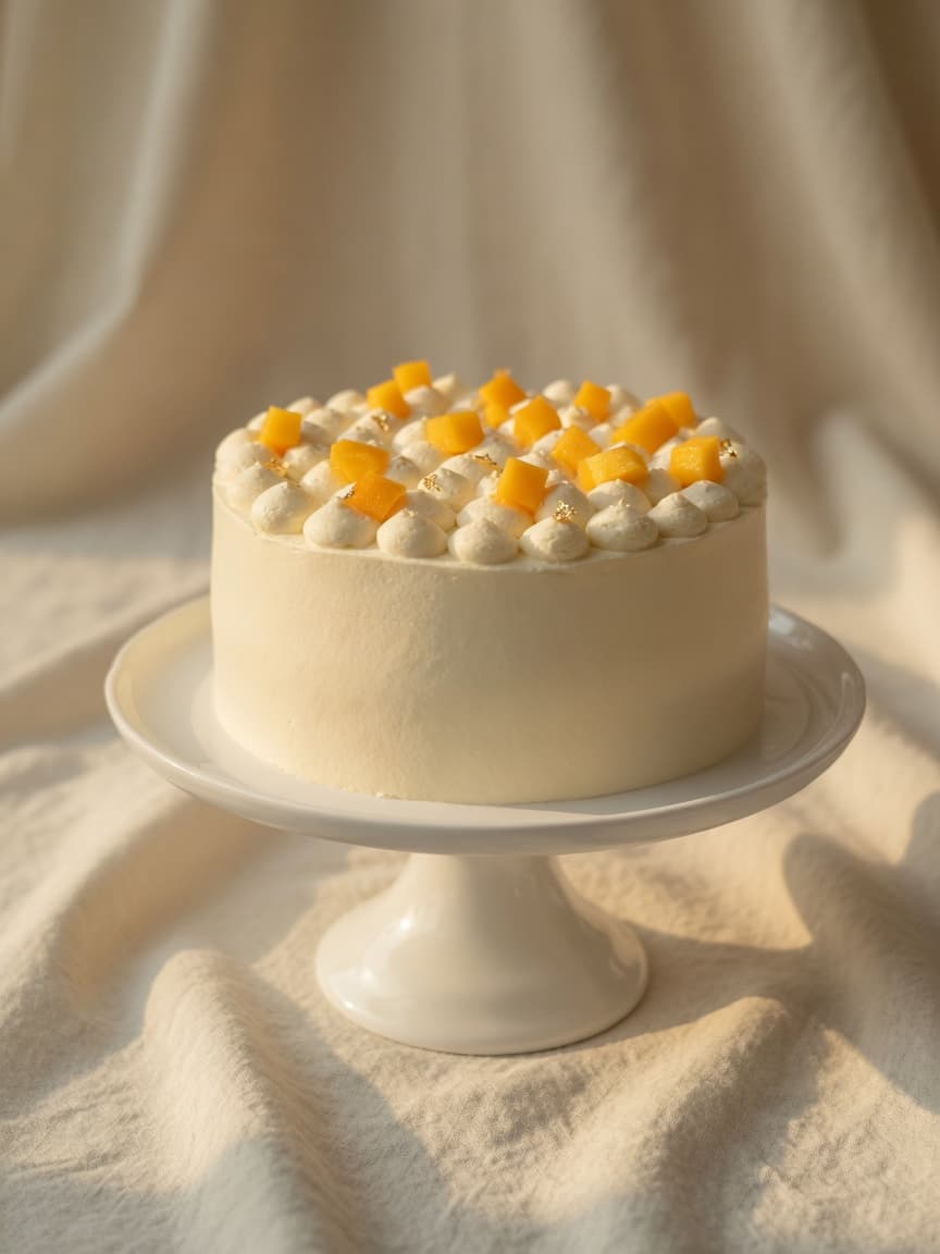 Mango chiffon cake from Salt and Light Bakehouse