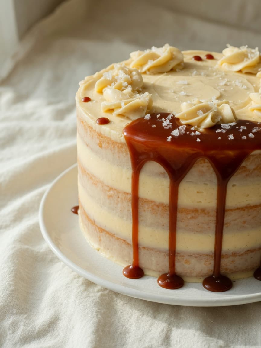 Salted Caramel chiffon cake from Salt and Light Bakehouse