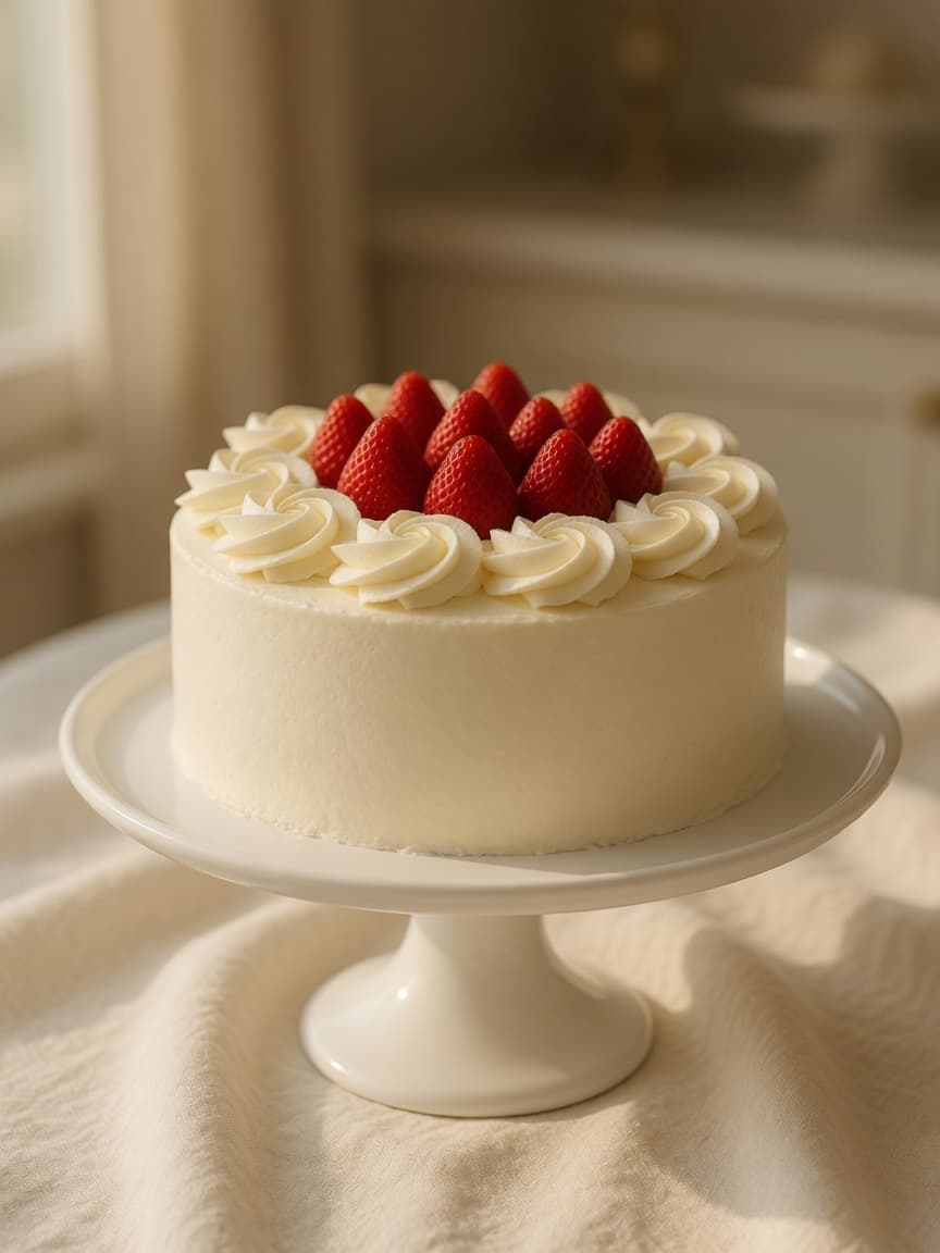 Strawberry chiffon cake from Salt and Light Bakehouse